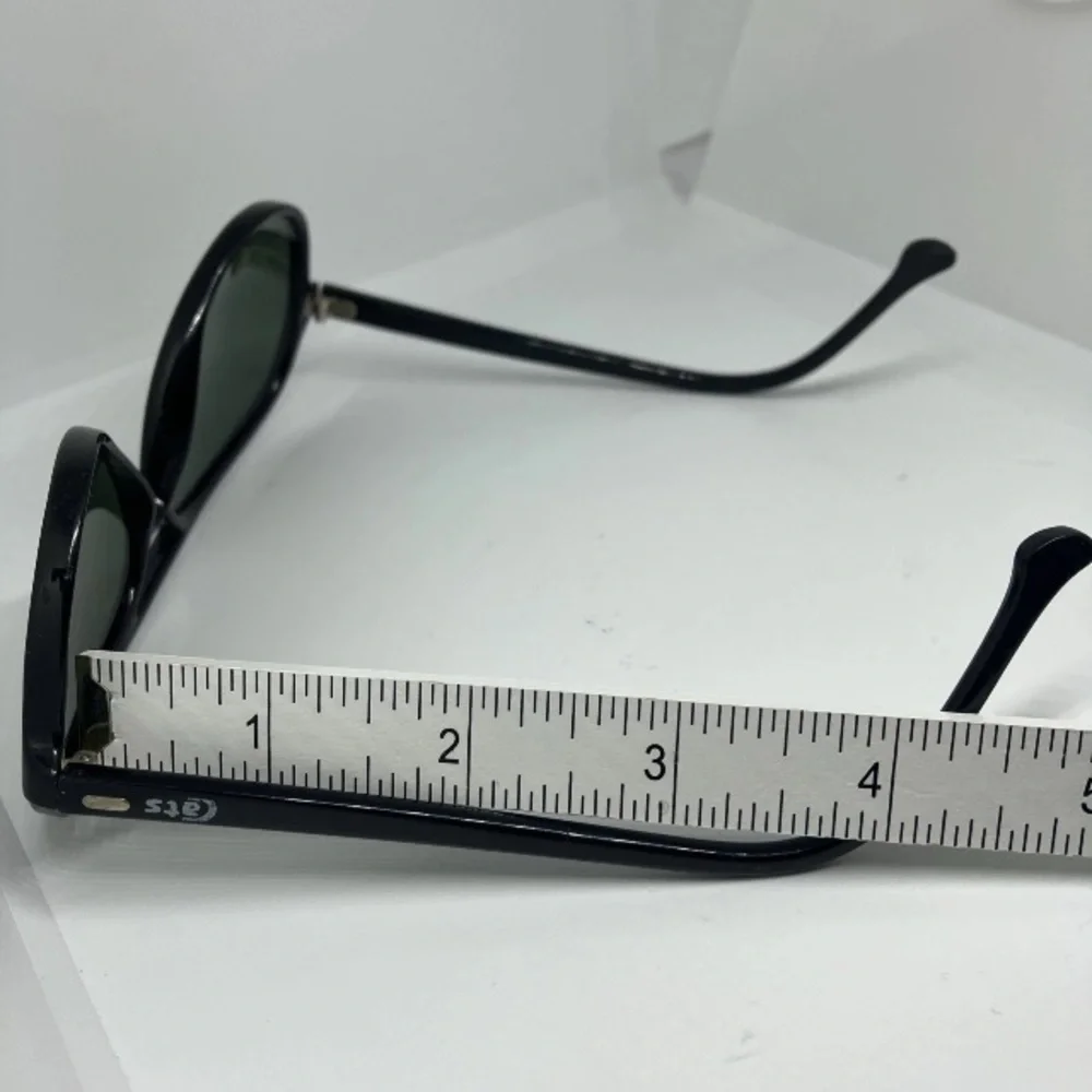 Vintage Ray-Ban Bausch & Lomb Cats Ski Aviator Black Sunglasses 70's France 145.